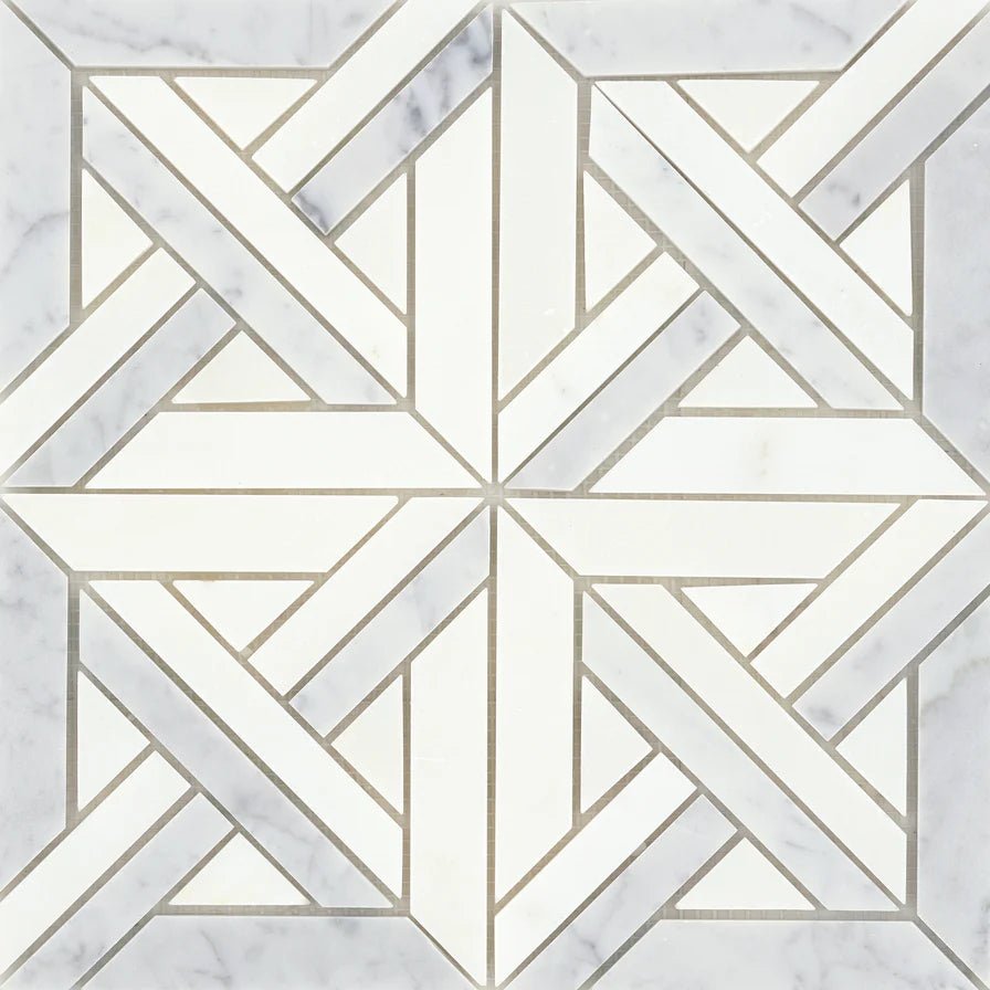 Emser TileEMSER TILE Alluro Mini 12" x 12" mesh, Stone Mosaic Castle White/Silver12" x 12"EMSER TILE Alluro Mini 12" x 12" mesh, Stone Mosaic