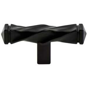 BerensonBerenson 2-1/2" Rhapsody T-Twisted Knob, Black Berenson 2-1/2" Rhapsody T-Twisted Knob, Black