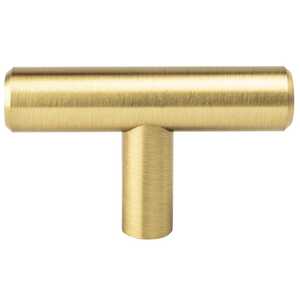 BerensonBerenson 2" Tempo T-Bar Knob, Modern Brushed Gold Berenson 2" Tempo T-Bar Knob, Modern Brushed Gold