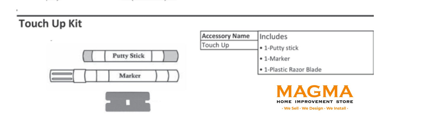 Highland CabinetsTouch Up Kit - Shaker Kitchen Cabinet WhiteTouch UpTouch Up Kit - Shaker Kitchen Cabinet