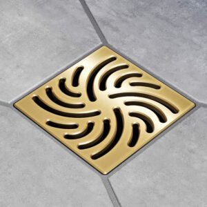 Ebbe ProTwister Pro Drain Cover Brushed GoldTwister Pro Drain Cover