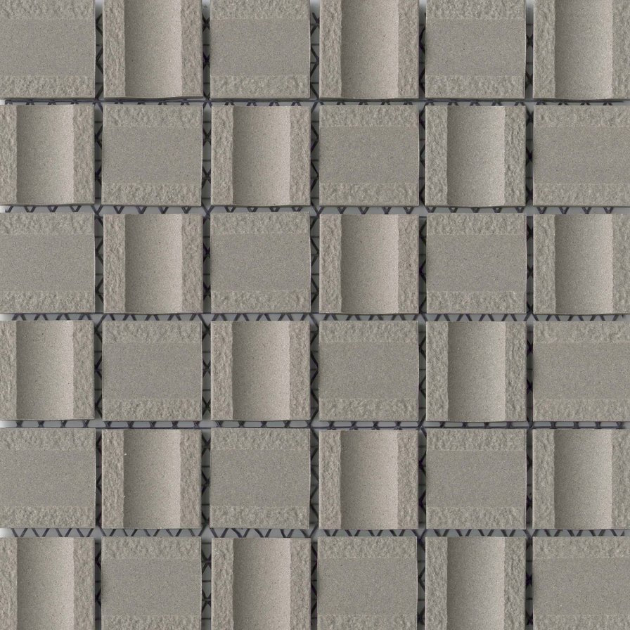 Emser TileEMSER TILE Modan on Mesh, Unglazed Porcelain Mosaic Silver2" X 2"EMSER TILE Modan on Mesh, Unglazed Porcelain Mosaic