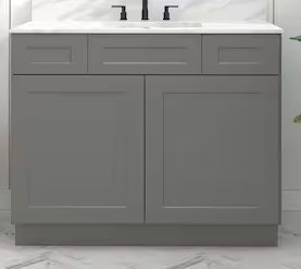 Highland CabinetsVanity Sink Base Combo, 1 Drawer Left, 1 Drawer Right, Sink centered - Shaker Kitchen Cabinet WhiteVSD4221Vanity Sink Base Combo, 1 Drawer Left, 1 Drawer Right, Sink centered - Shaker Kitchen Cabinet